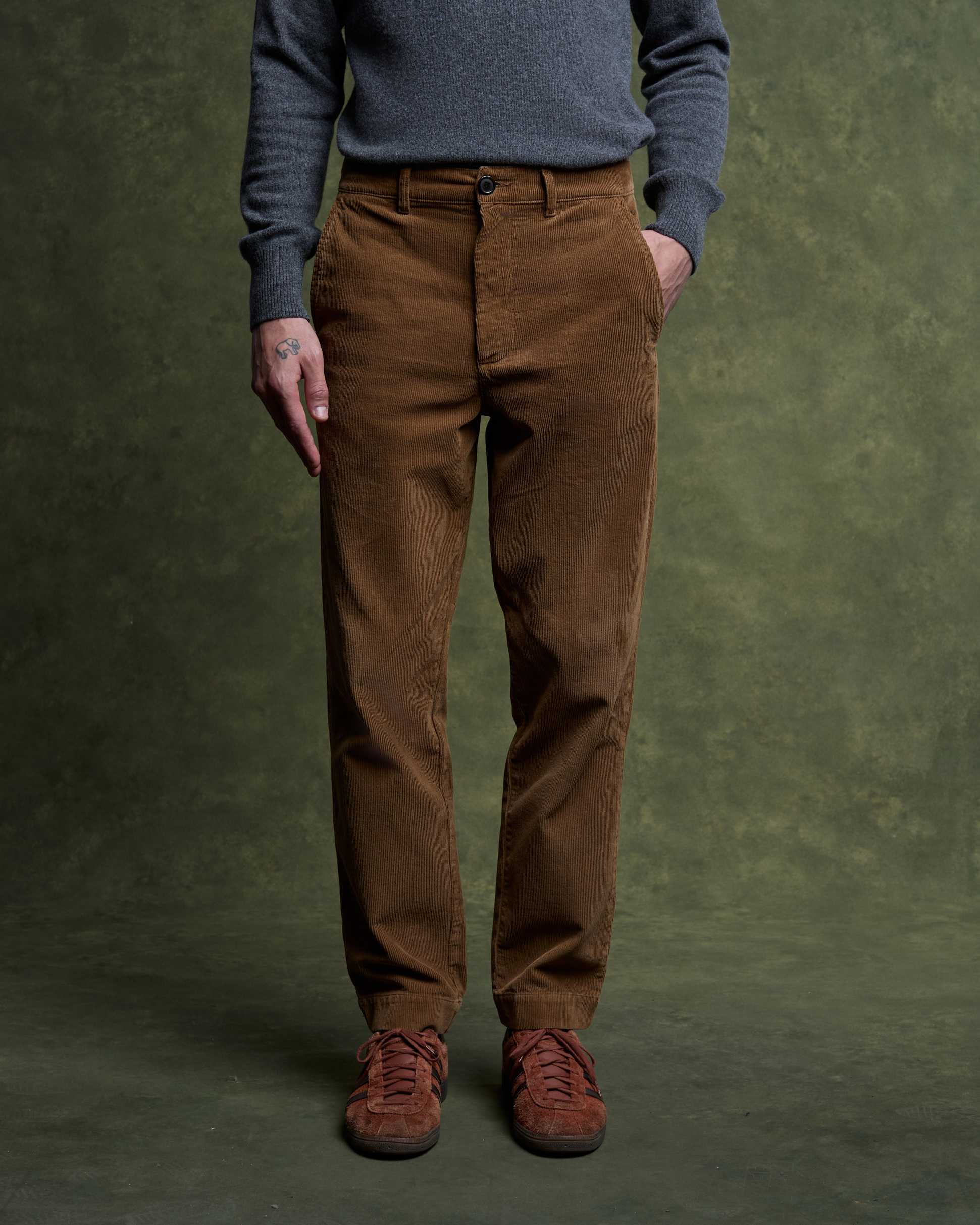 EMERSON Velvet Chino - Camel