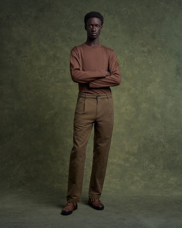 DIEGO Twill Chino - Vert Jeep