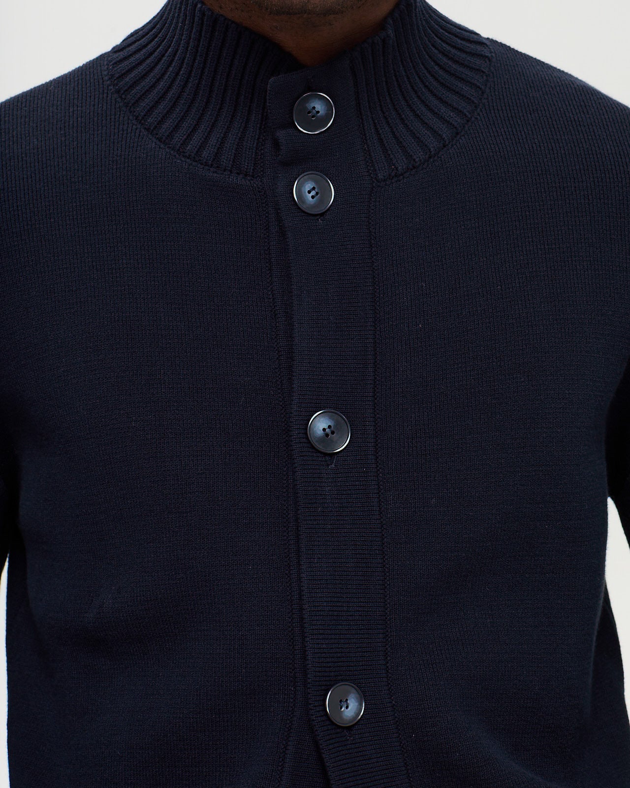 HUMBERTO Milano Knit Cardigan - Navy