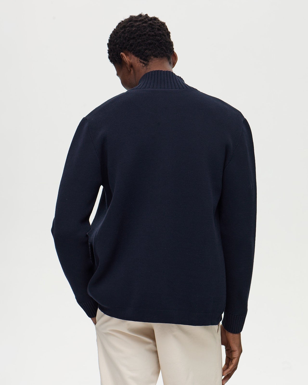 HUMBERTO Milano Knit Cardigan - Navy