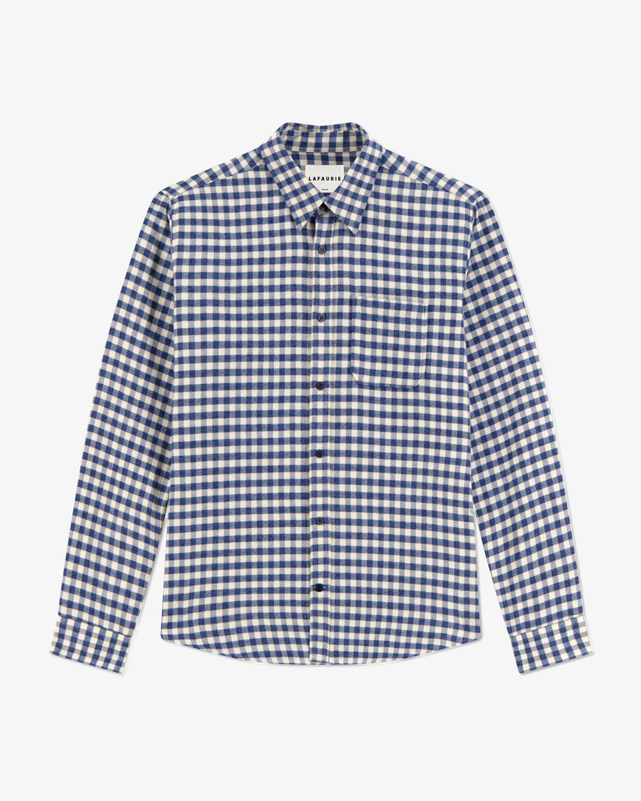 GORDES Shirt - Indigo/Ecru