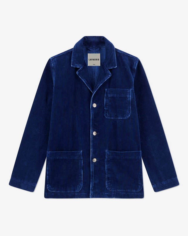 GEHRY Velvet Indigo Architect's Jacket - Indigo Moyen