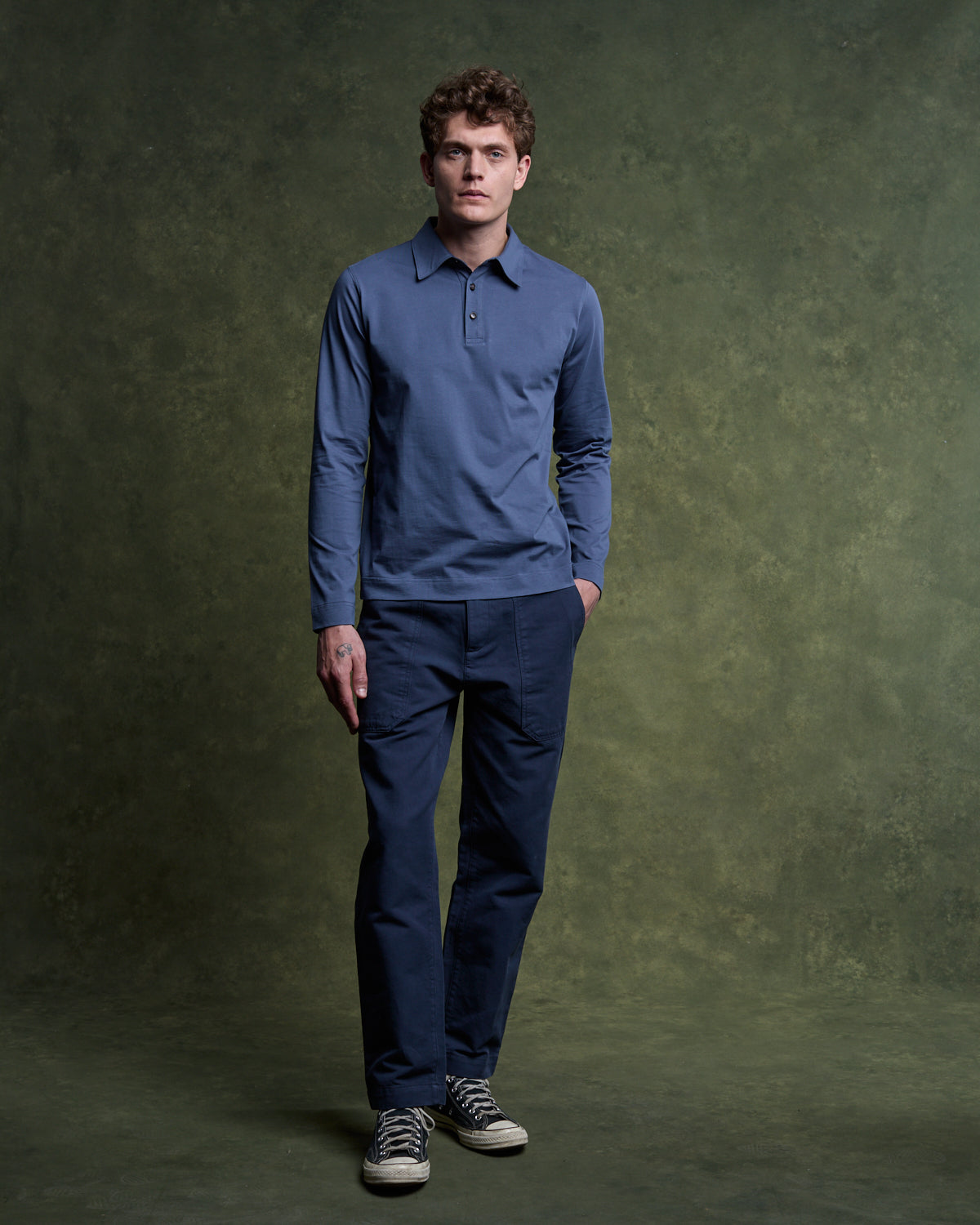 CLUB Polo shirt - Bleu Orage