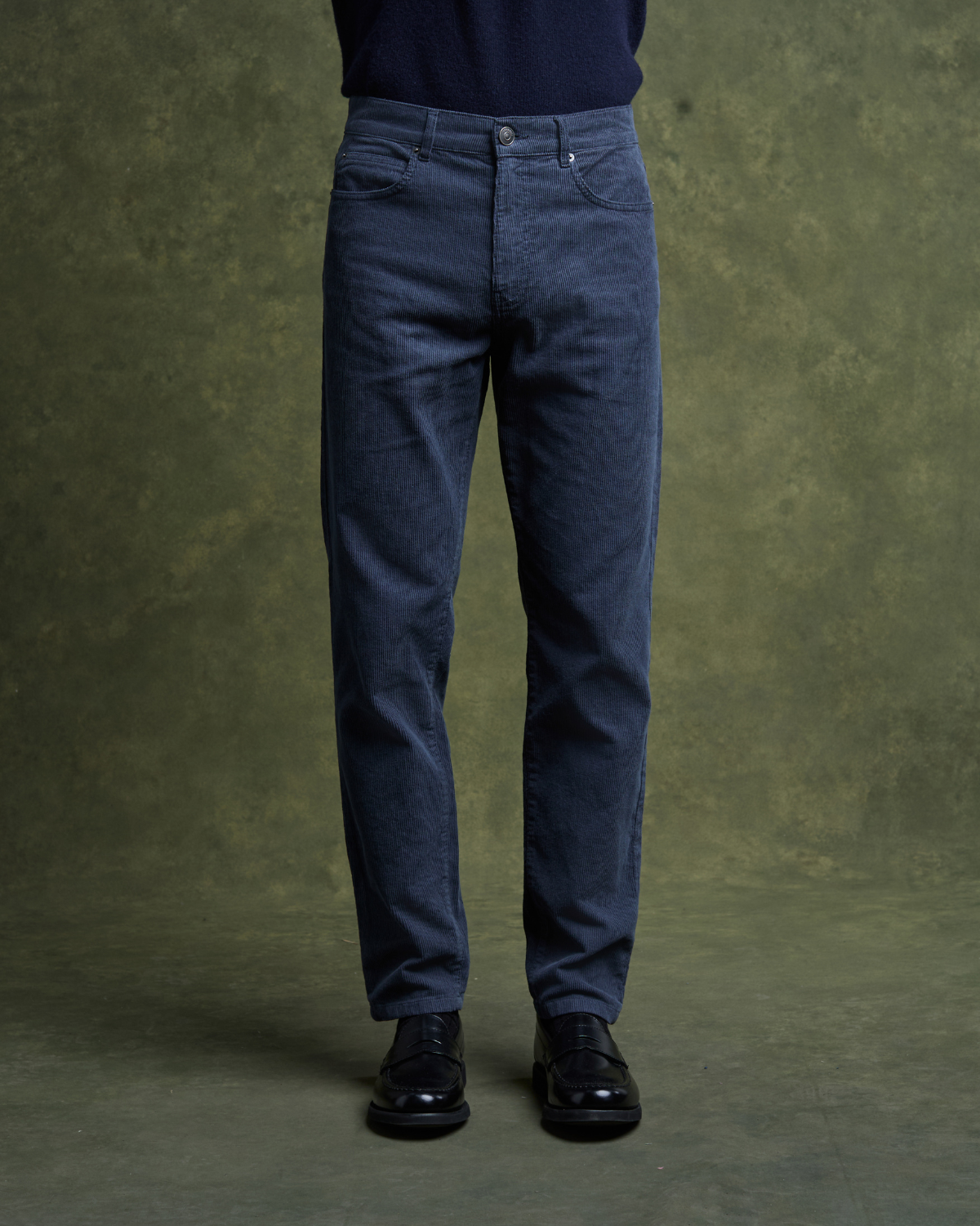 DEAN Velvet Pants - Bleu Orage