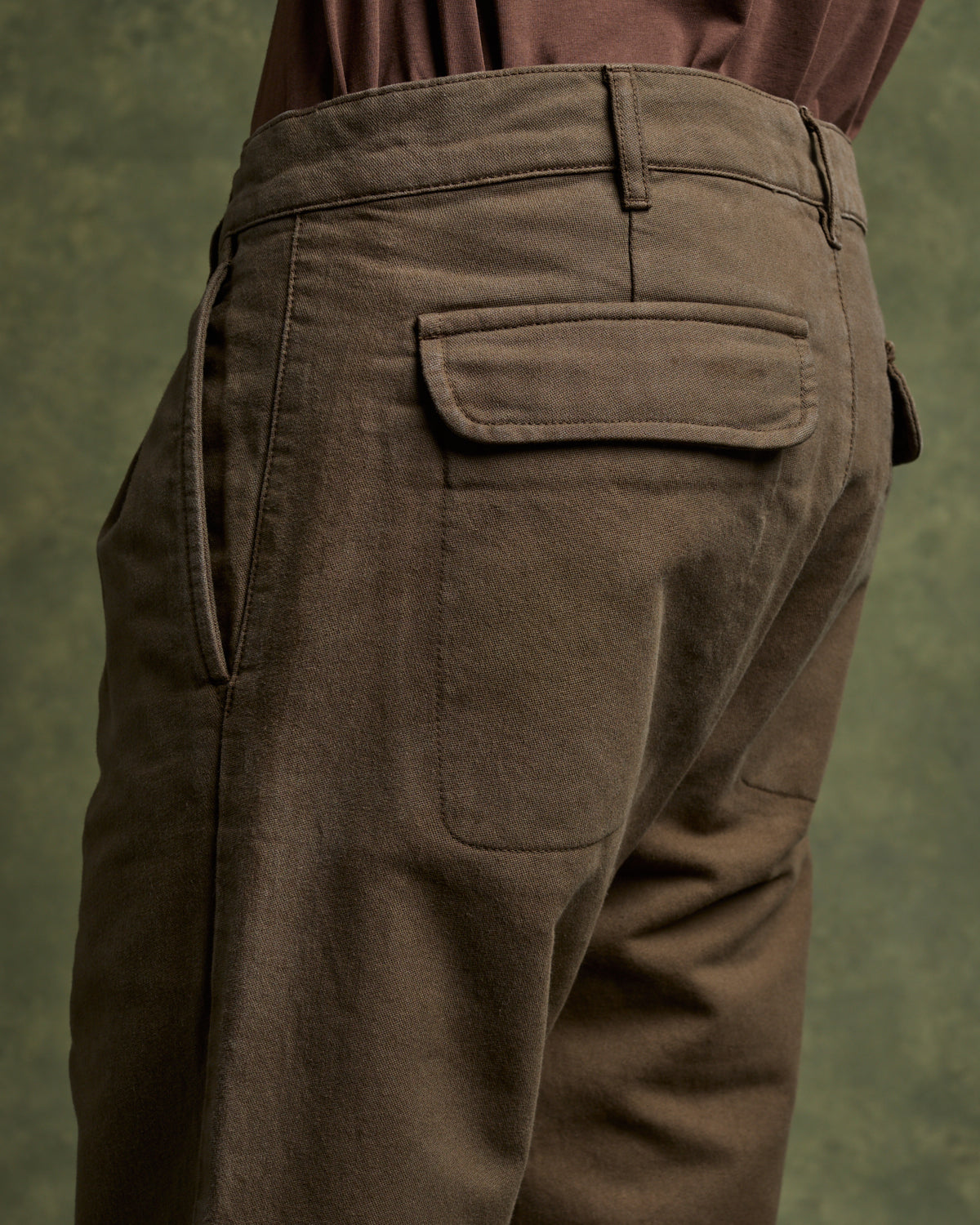 DIEGO Twill Chino - Vert Jeep