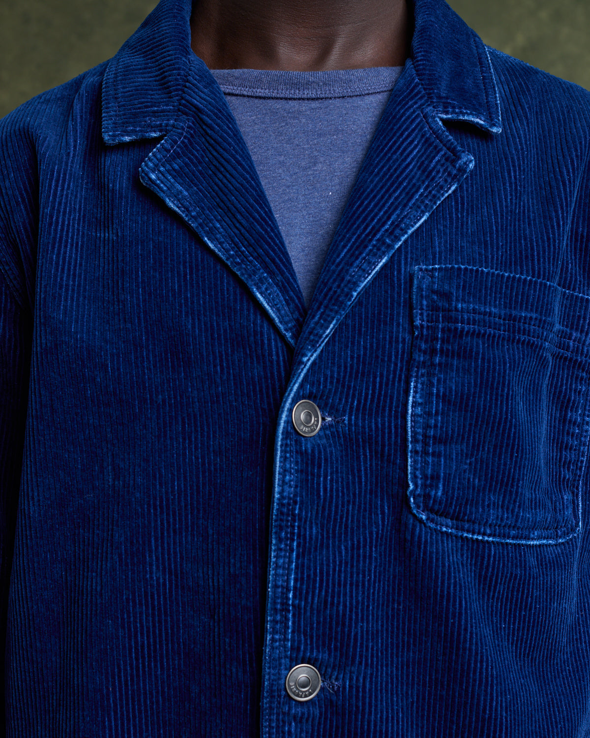 GEHRY Velvet Indigo Architect's Jacket - Indigo Moyen