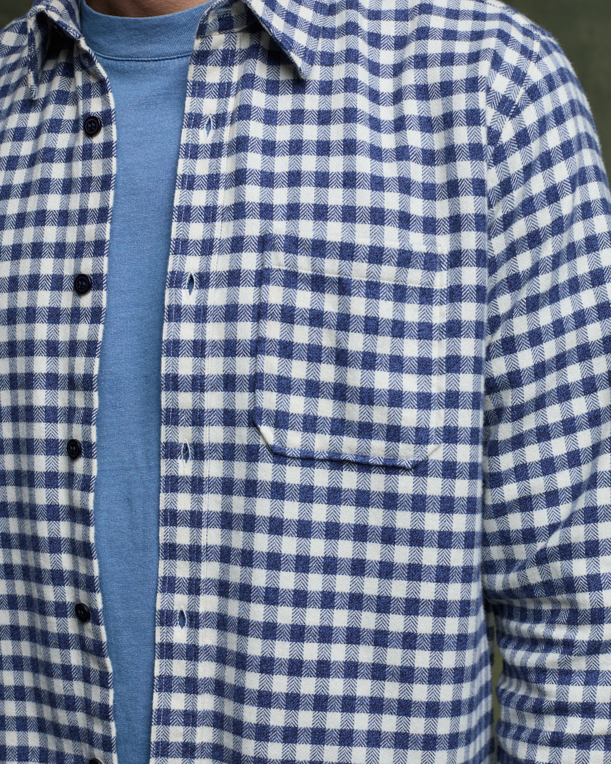 GORDES Shirt - Indigo/Ecru