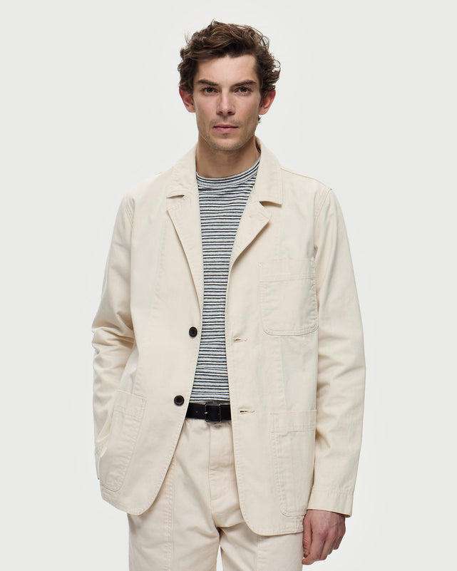 HAUSSMANN Architect's Jacket - Ivory White