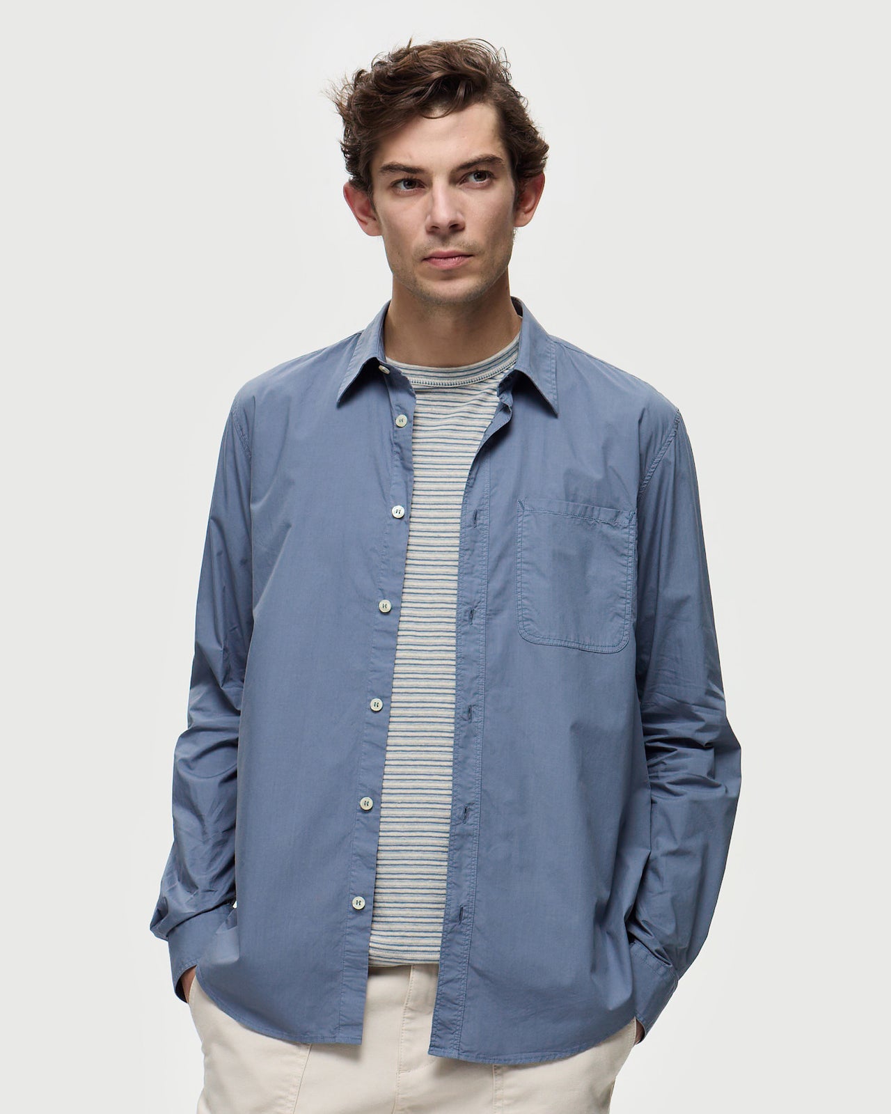 HEPBURN Shirt - Steel Blue