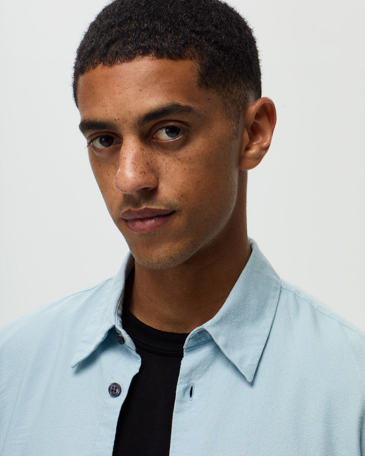 HUGUES Shirt – Azure Blue