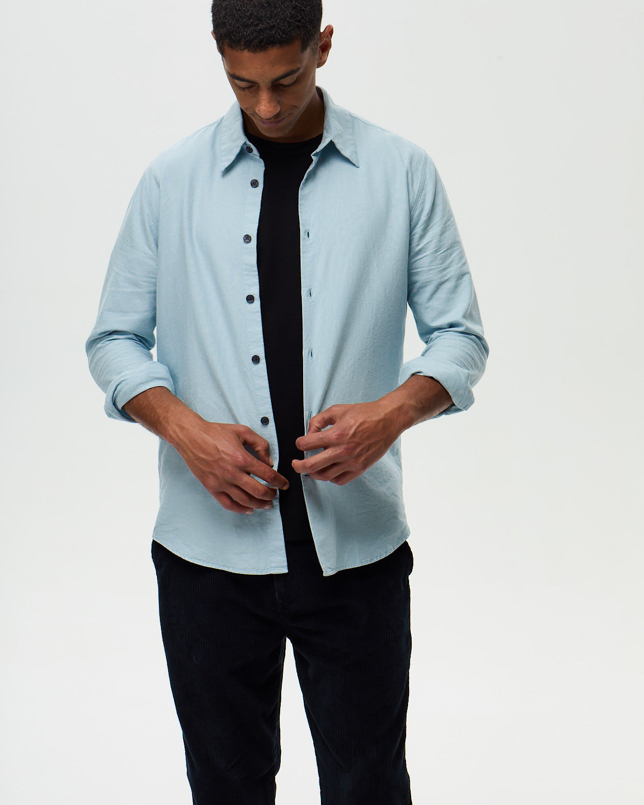 HUGUES Shirt – Azure Blue