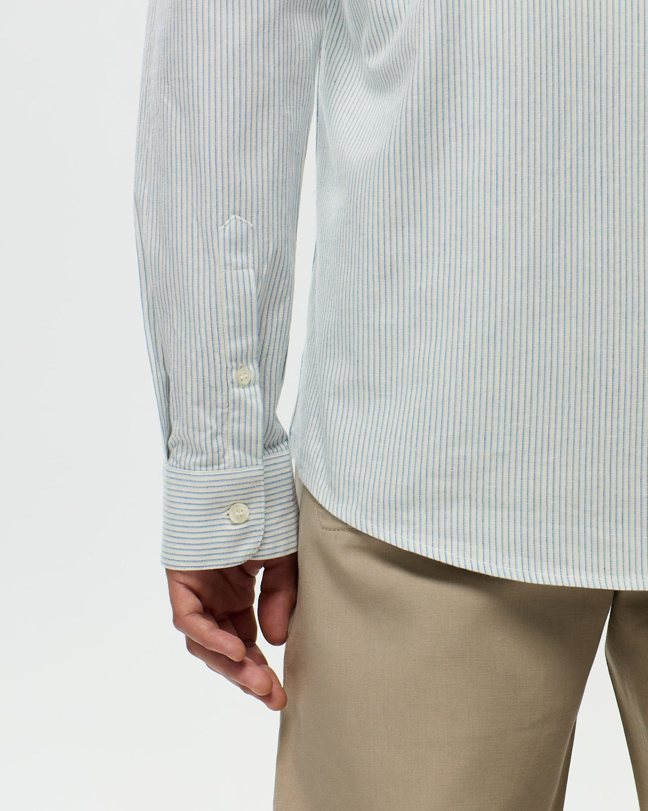 ROSIER Shirt – Ecru/Azure