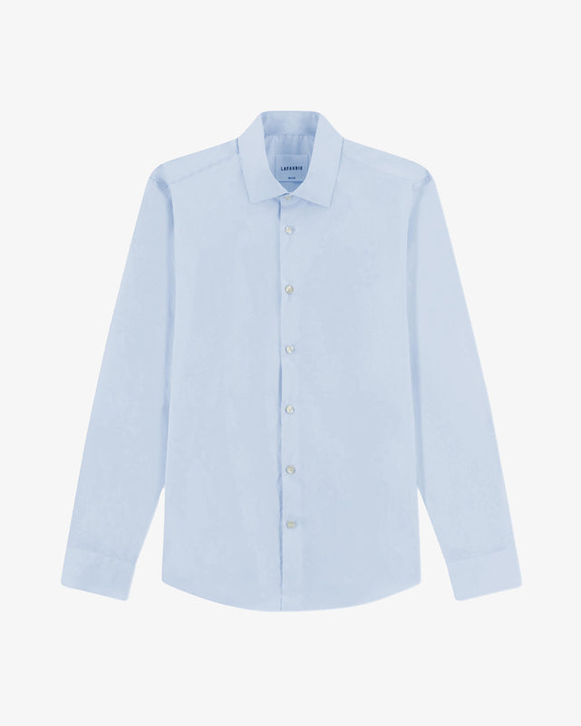 POPELINE Shirt - Bleu Azur