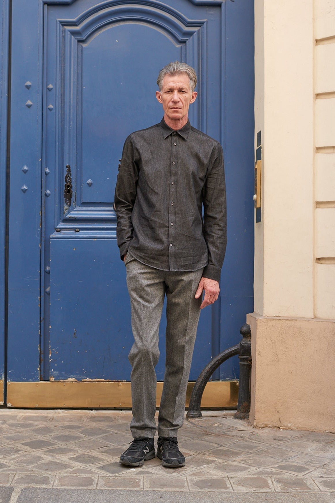 ELUARD Spring Suit Trousers - Smoke Grey