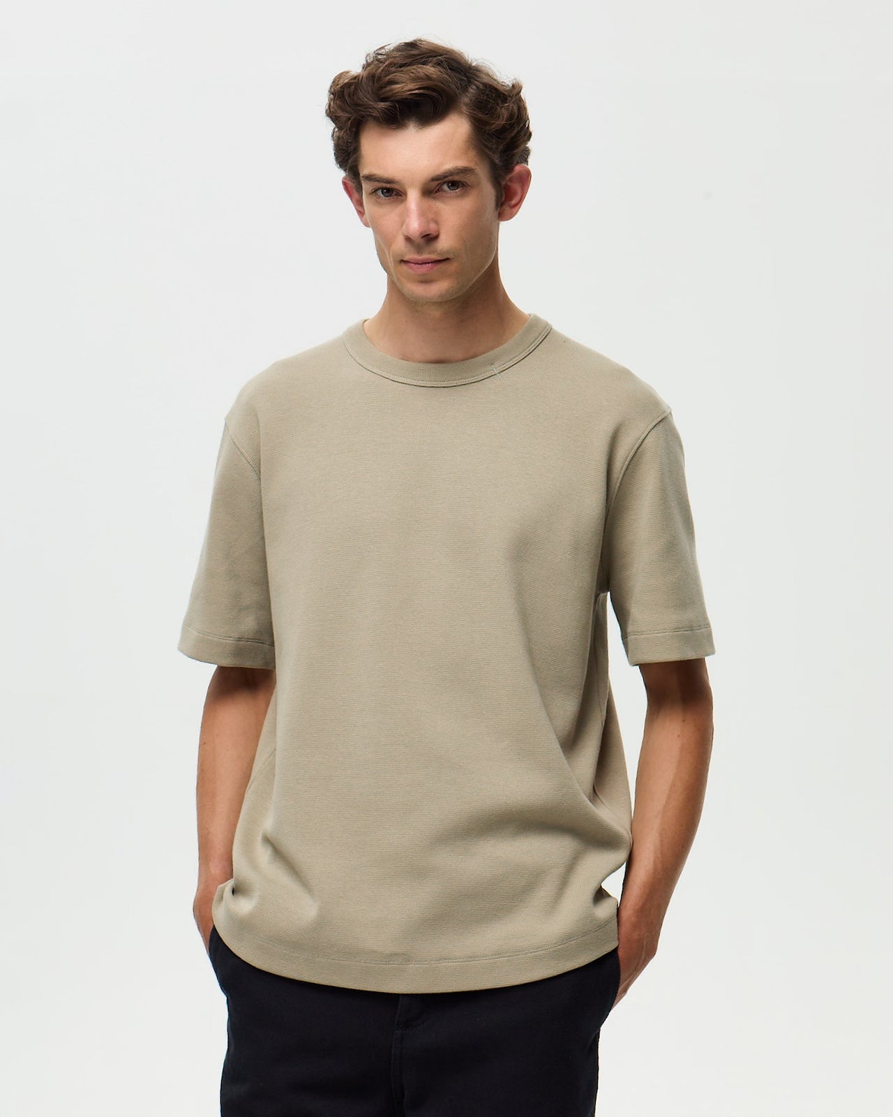 HOLBOX Milano T-shirt - Stone Beige