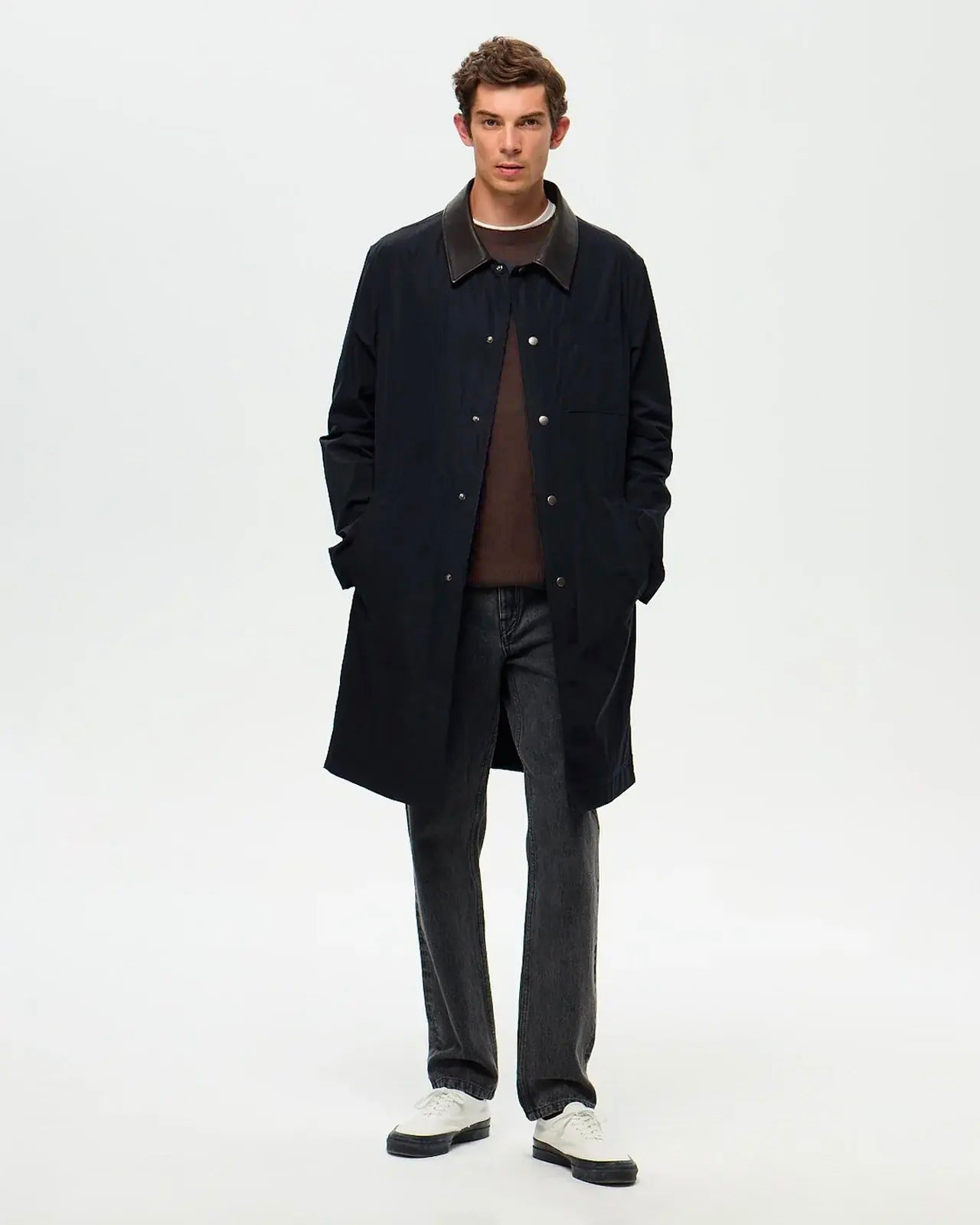 YVES Riding Coat - Navy