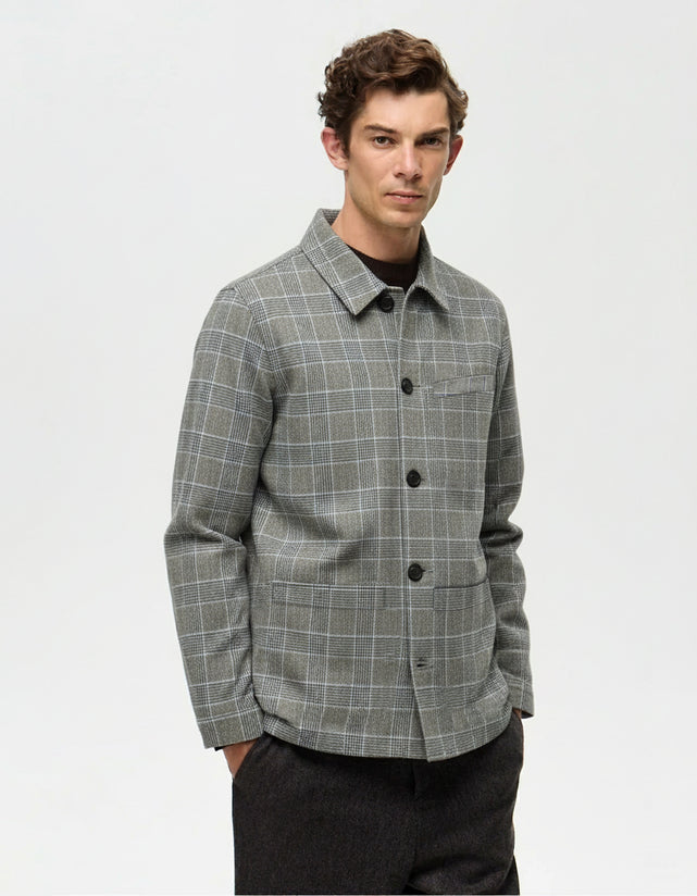 BARON Blazer Jacket – Granite/Klein
